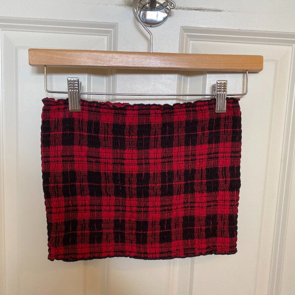 Hollister Plaid Tube Top